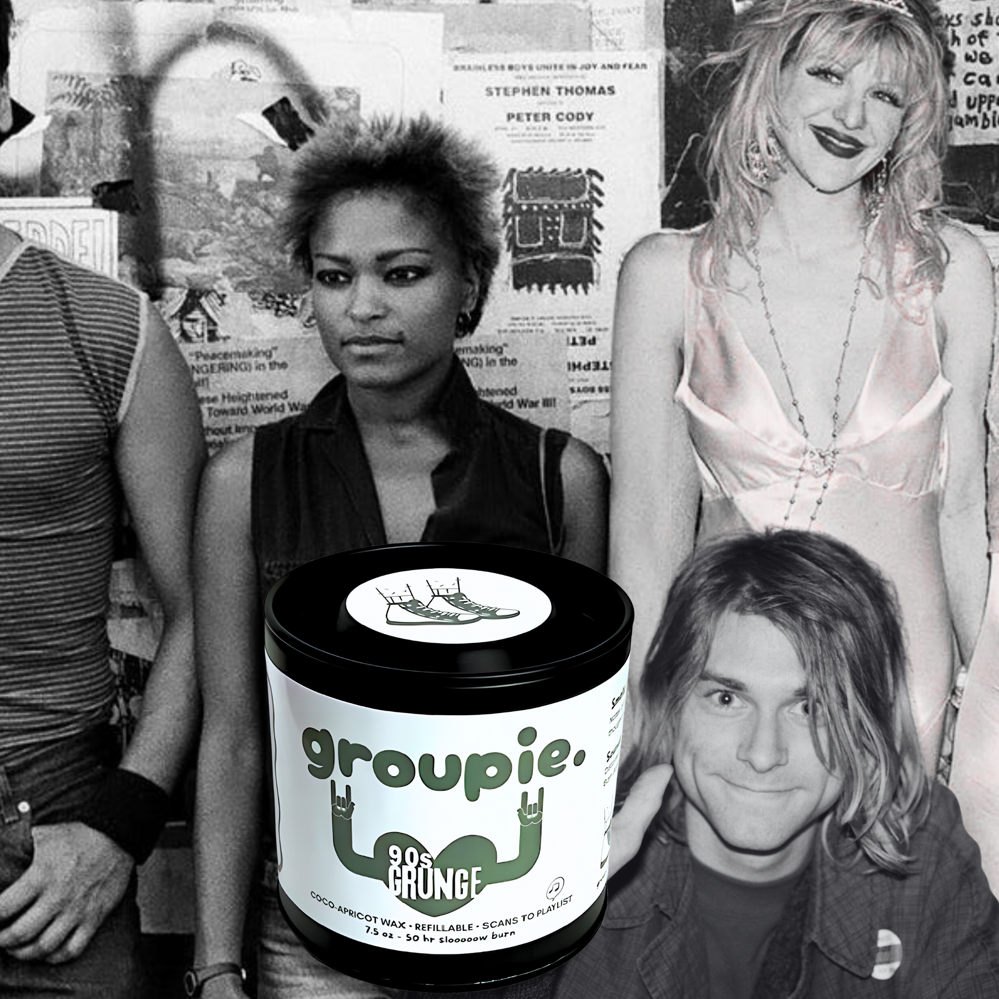90's Grunge Playlist Candle