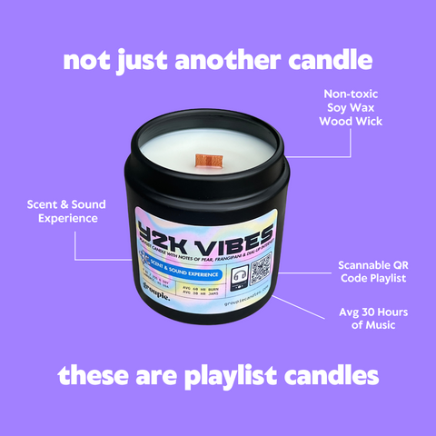 Y2K Vibes Playlist Candle