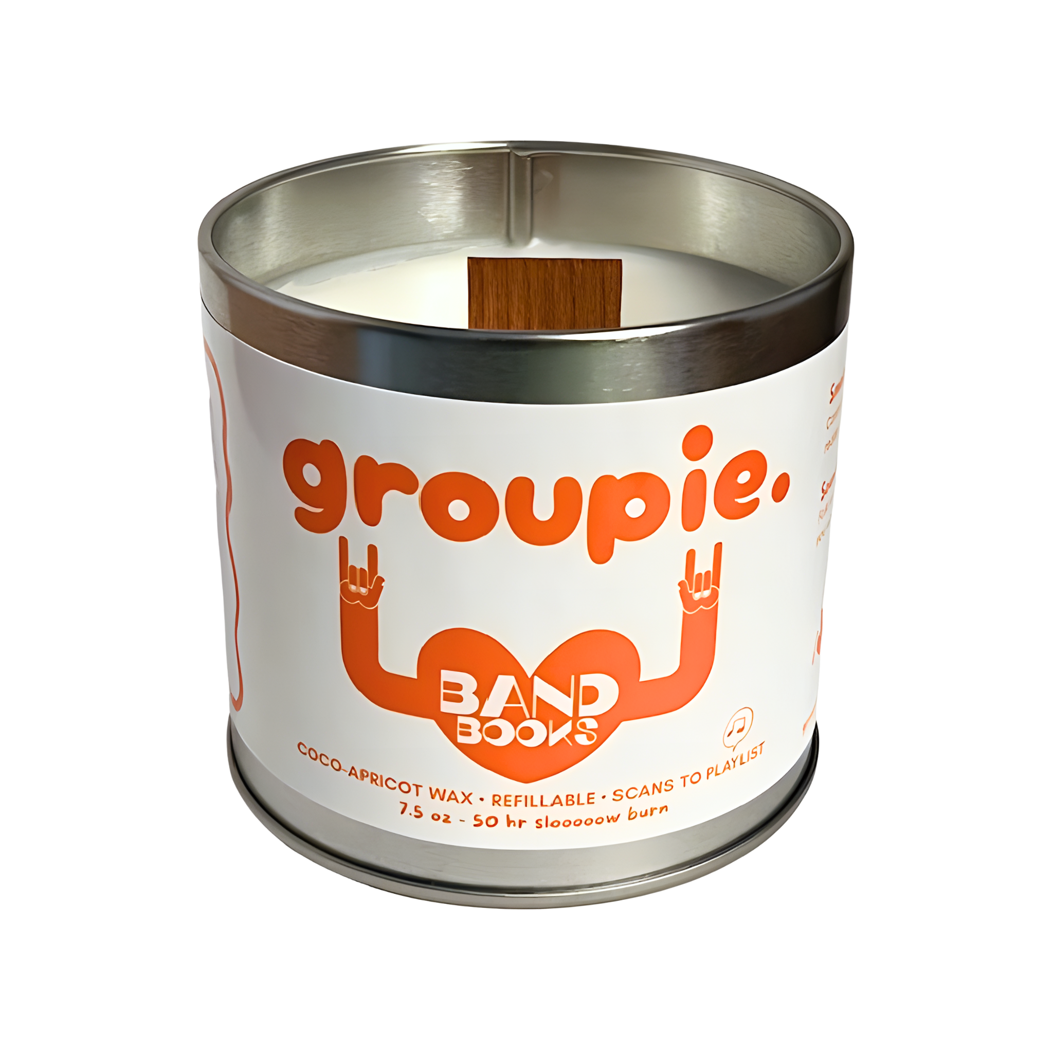 Band Books Playlist Candle