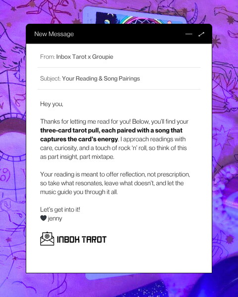 Inbox Tarot: Email Reading & Song Pairings